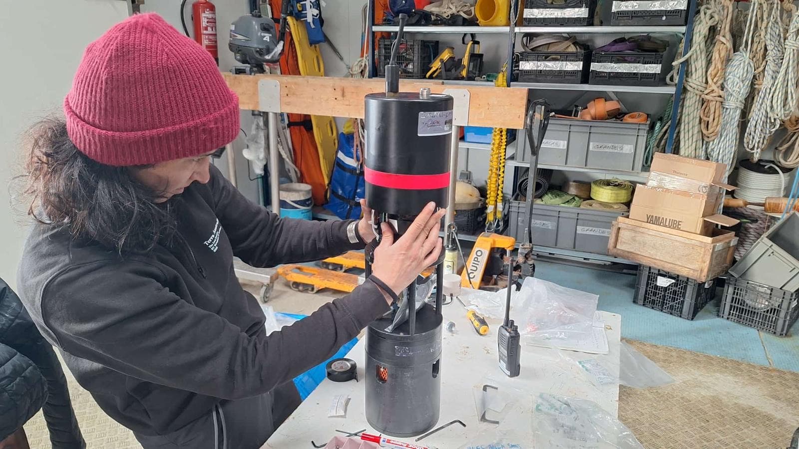 Preparing a biogeochemical instrument before deployment